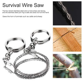 EVTSCAN 304 Stainless Steel Portable Angle Saw, Cows Use Hornless Wire Saws, Outdoor Sawn Wood