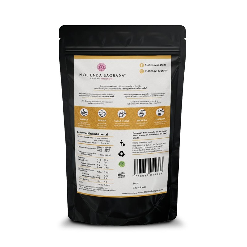 Molienda Sagrada, Tisana Herbal Afrodit, Infusión de herbolaria mexicana con