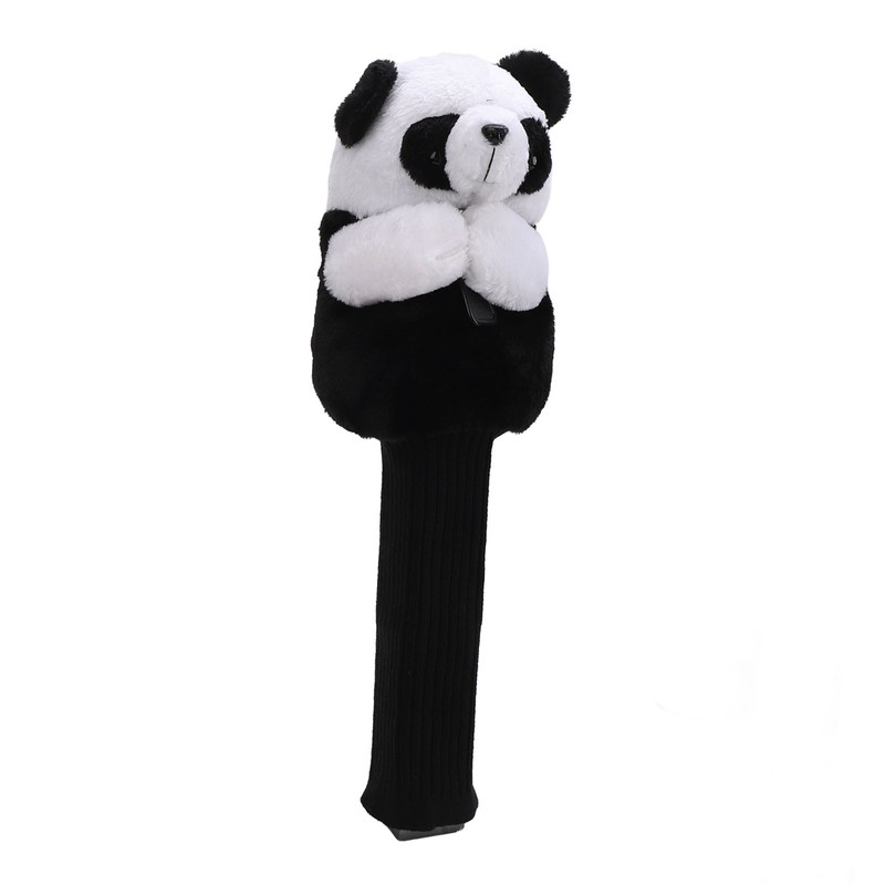 Golf Club Head Cover Plush Easy Cleaning Cute Panda Golf