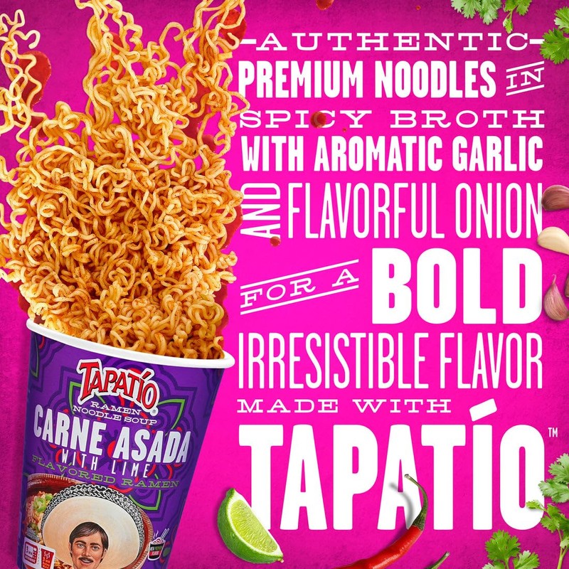 Tapatío Ramen Noodle Soup, Carne Asada with Lime Flavored -