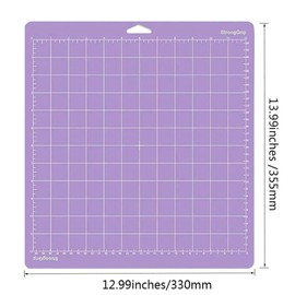 Armastuse Schneidematte 4 StüCk, Ersatzkleber Klebrige ZubehöRset Plotter Matte Pvc Polyvinylchlorid Mit Raster, FüR Plotter, NäHen, Quilten Und Kunsthandwerk(12x12 Zoll)