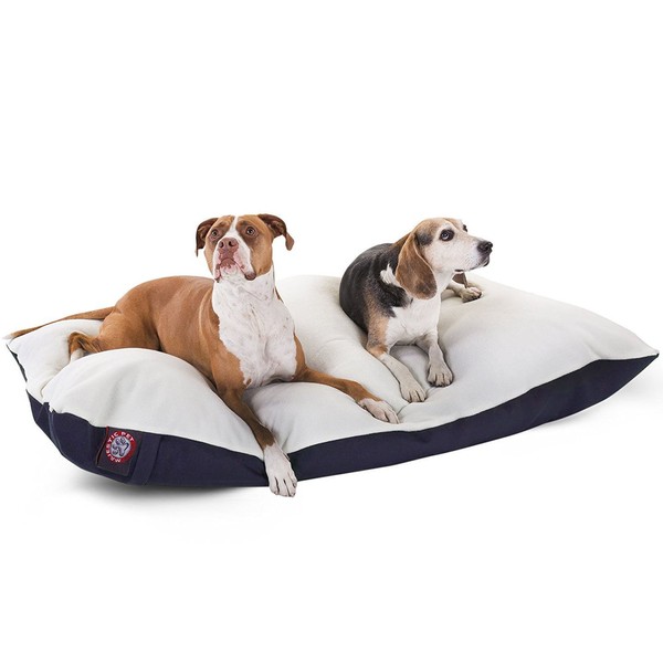 42x60 Blue Rectangle Pet Dog Bed By Majestic Pet Products Extra Large
