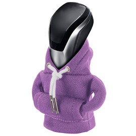Gear Shift Hoodie, Universal Car Shift Knob Cover, Mini Hoodie for Shifter, Automotive Interior Cute Gadgets Car Accessories and Decorations Purple
