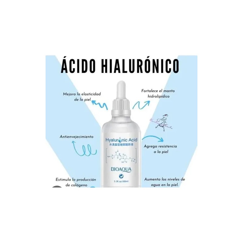 Acido Hialuronico Bioaqua Concentrado Puro 100 Ml Antiedad