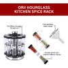 Orii 20 Jar Stainless Steel Rotating Spice Rack - No