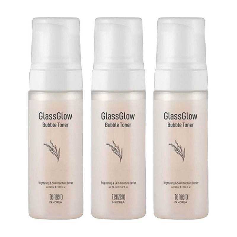 Ten Zero Softener Glass Glow Bubble Toner 150ml 3pcs Moisturizing