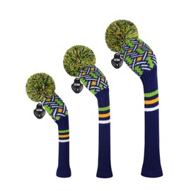 Scott Edward Golf Headcovers for Woods Set of 3 Fits Well Driver(460cc) Fairway Wood and Hybrid(UT) The Perfect Change for Golf Bag