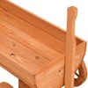 CHARMMA Decorative Wagon Natural Wood Solid fir Wood Medium Portable,Wheelbarrows-364227