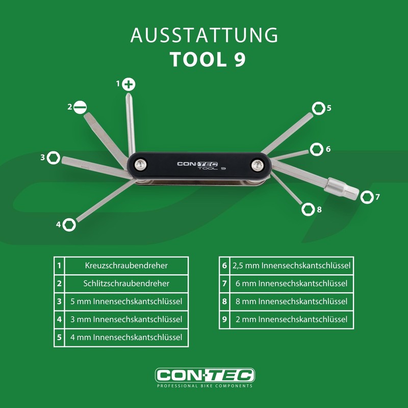 CONTEC Multi Tool Multi Tool 9 Functions