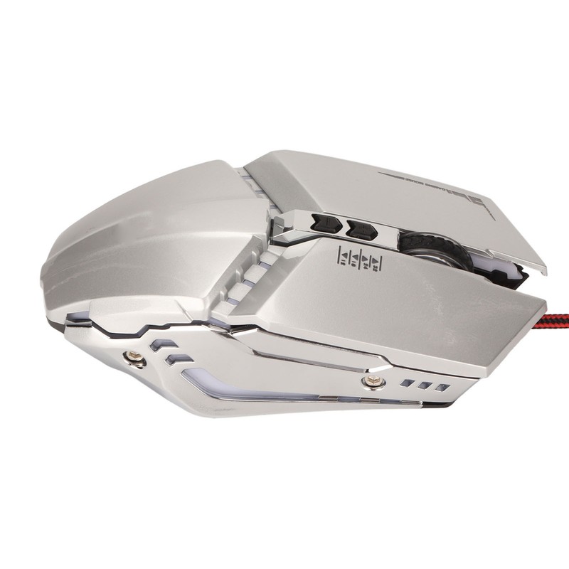 Gaming Mouse Ergonomic Design 4 DPI Adjustable Breathing RBG Backlit