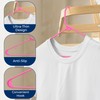 SereneLife Premium 10 Pack Plastic Hangers, Lightweight, Durable, Space Saving