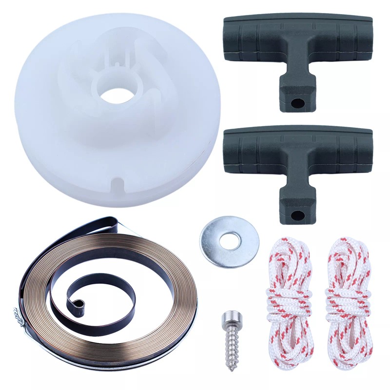 For Husqvarna Starter Pulley Handle Rope Recoil Spring For Husqvarna
