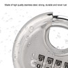 Stainless Steel Password Round Padlock Key 70mm thickened 9, 5mm