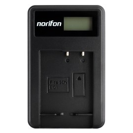 Norifon NP-BG1 LCD USB Charger for Sony Cyber-Shot DSC-H50 DSC-H55 DSC-H70 DSC-H90 DSC-HX30V DSC-HX5V DSC-HX7V DSC-HX9V DSC-W150 DSC-W290 DSC-W230 DSC-W220 DSC-W200-W300 DSC-W50 Camera and More Black
