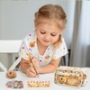 Capybara Pencil Case with 9 Compartments, 37 Pieces Capybara Stationery