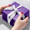 JILLSON & ROBERTS Bulk Gift Wrapping Paper, Matte Purple, 1/4