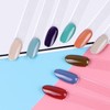 Pack of 100 Nail Sticks, Transparent Nail Art Tip Ring
