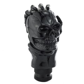 Arenbel Car Shift Knob Skull Shifter Knobs Skeleton Handle Car Racing Gear Lever Stick Fit Most Manual Automatic Vehicles Trucks, Black