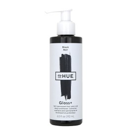dpHUE Gloss+ – Negro, 6.5 oz – Tinte semipermanente para el cabello y acondicionador profundo – Mejora y profundiza el cabello natural o tratado con color, sin gluten, vegano