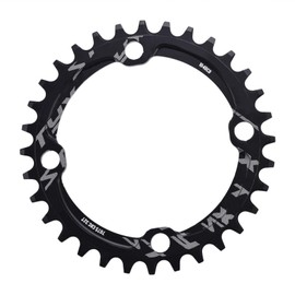 Yosoo Health Gear Bike Chain Ring, 104 BCD MTB Mountain Bike Bicycle Narrow Wide Chainring Round Shape Single Chain Ring 32T 34T 36T 38T(32T)