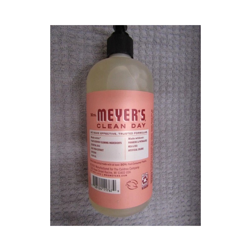 MRS. MEYER'S~~CLEAN DAY~~ROSE SCENT~~HAND SOAP JUMBO SIZE 16 OZ PUMP