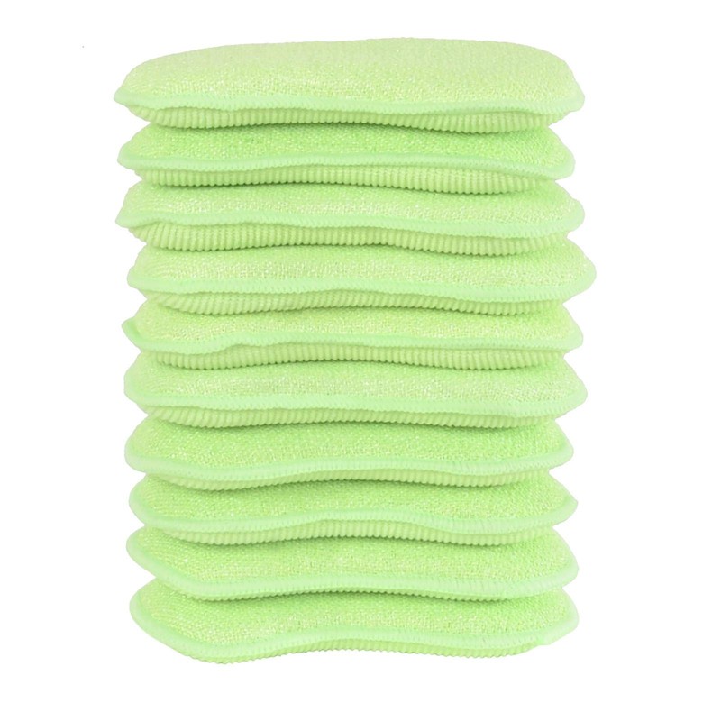 10 Pack of Micro-Pro Duo Action Antibacterial Cleaning Pads Microfibre