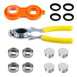 6-Piece Faucet Aerator Removal Wrench Kit - 2 Sink Bubbler Wrenches + 4 M24 Aerators, Disassembly and Repair Spanner Tool