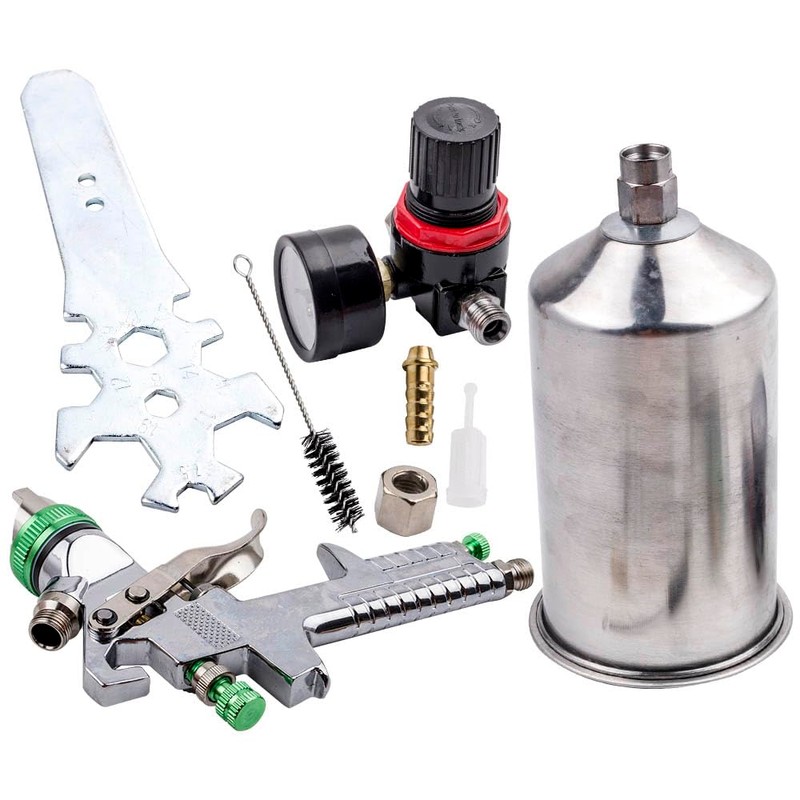 maXpeedingros 2.5mm HVLP Spray Gun Paint Sprayer Auto Paint Spray