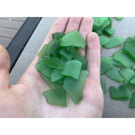 Unbranded 3 oz Green Sea Glass, Beach Glass Lot For Jewelry, Artwork, Crafts