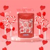 Fruidles Valentine's Red Heart Shaped Hard Candy Lollipop Suckers, Individually