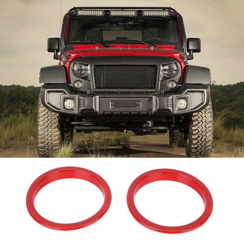 Pair of Exterior Turn Signal Light Ring Trim Fits for