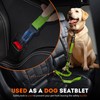 IronSeals 5.2-6 Ft Retractable Reflective Dog Leash Strong Bungee Shock