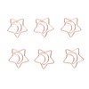 100pcs Star Moon Paper Clips Prevent Rust Skid Resistance Cute