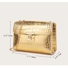 Small Golden Bag with Golden Chain – Golden Shoulder Bag