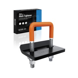 RETRUE Anti Rattle Hitch Tightener 1.25"-2", Rubber Coated Hitch Stabilizer for Trailer Accessories, Anti Rattle Clamp Reduce Movement on Ball Mount Tray Cargo Carrier Bike Rack, Orange & Black