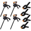 8Pcs Clamps Set, 4 Inches Quick Grip Clamps and Heavy