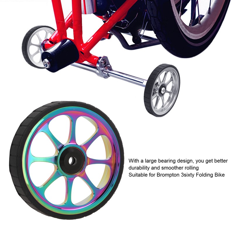 Aluminum Alloy Folding Bike Easy Wheel 82mm Widened Bearing Easy