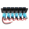 Riloer 3/4/5/6/8 Gang Switch Panel, DC12V/24V 240W Rocker Switch Panel,