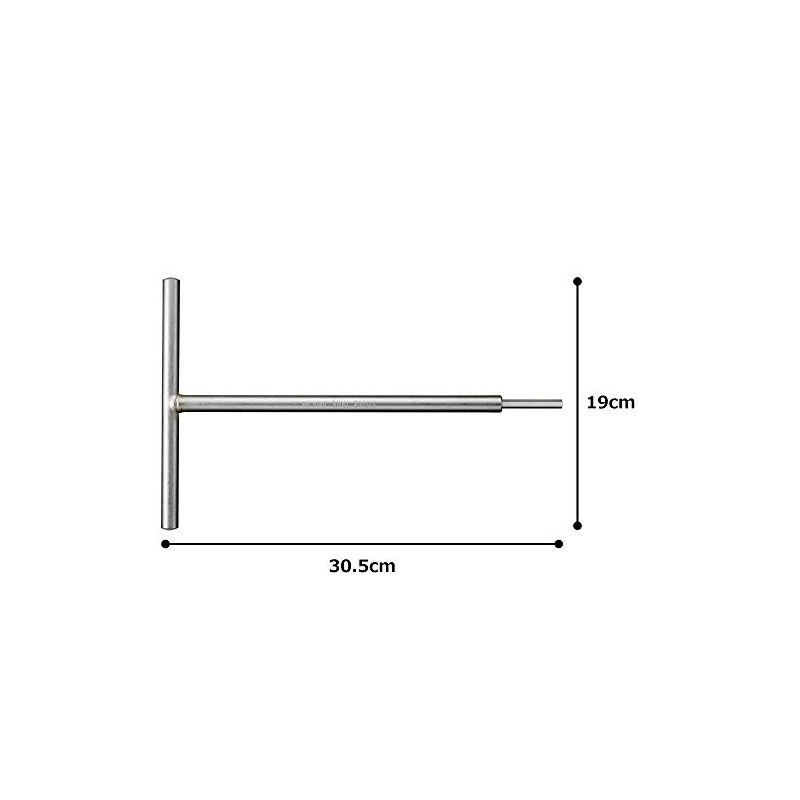 Tone HPTHW-06 T-Shaped Hexagon Wrench 2 Sides Width 0.2 inches