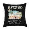 Retired 2025 You'll Find Me On The Beach Cute Grandma