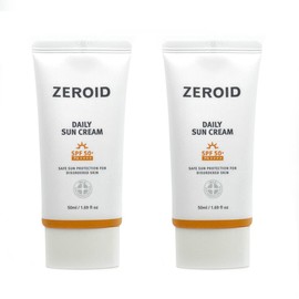 Zeroid 1+1 Zeroid Daily Sun Cream 50ml+50ml Inorganic Sunscreen / 1+1 제로이드 데일리 선크림 50ml+50ml 무기자차 선크림