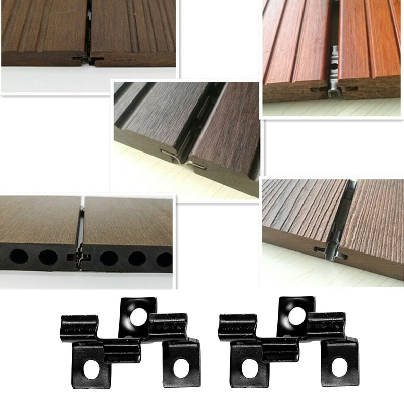 100Pcs Composite Decking Clips, Stainless Steel Fastener Board Clip Composite