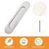 MOROBOR 18CM Self-Stick Oval Sliding Door Pulls, 2pcs Brushed Steel