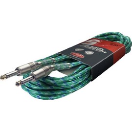 Stagg 20 pies. S-Series, cable de instrumentos de tweed clásico con enchufe para teléfono o teléfono