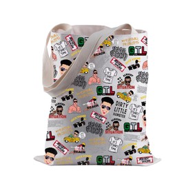 BLUPARK Reality TV Series Tote Bag Jersey Girl Gift Gym Tan Laundry Shopping Bag New Jersey Beach Lover Gift (Gym Tan Laundry)