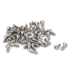 uxcell a15123100ux0365 M2x6mm Phillips Flat Countersunk Head Machine Screws Pack of 50
