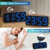 Peakeep Small Digital Alarm Clock Plug in for Bedrooms Bedside,