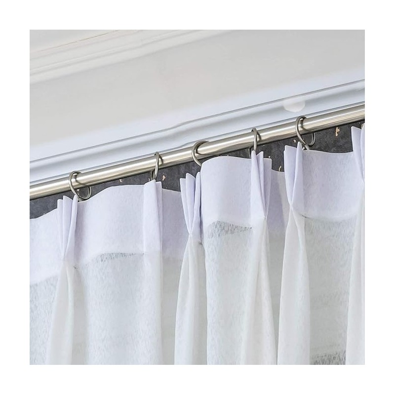120 Pack Drapery Hooks Pins for Curtains 3 x 2.4