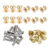 uxcell 8mm Head Dia. Round Knobs Pull Handle, 12pcs Zinc