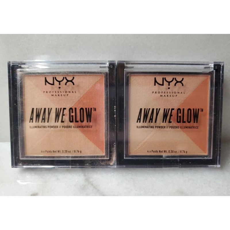 NYX Set Of 2-NYX Away We Glow Illuminating Powder AWGIP01